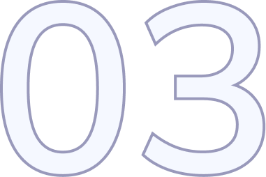 Number 03 on a black background.